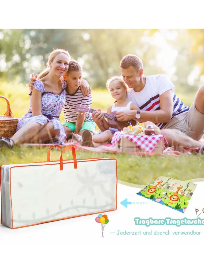 Spielmatte doppelseitig in Grün