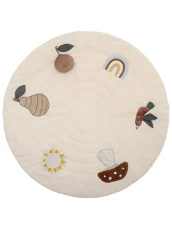 Spielmatte in Beige - Ø 100 cm