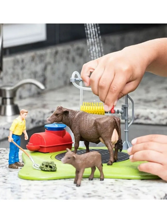 Spielset Kuh Waschstation 42529