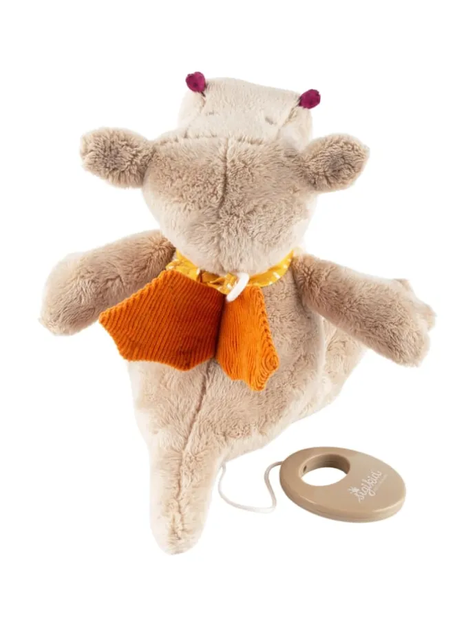 Spieluhr Drache Baby Geschenk in grau