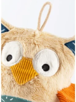 Spieluhr Eule Baby Geschenk in beige