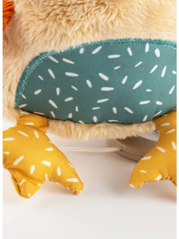 Spieluhr Eule Baby Geschenk in beige