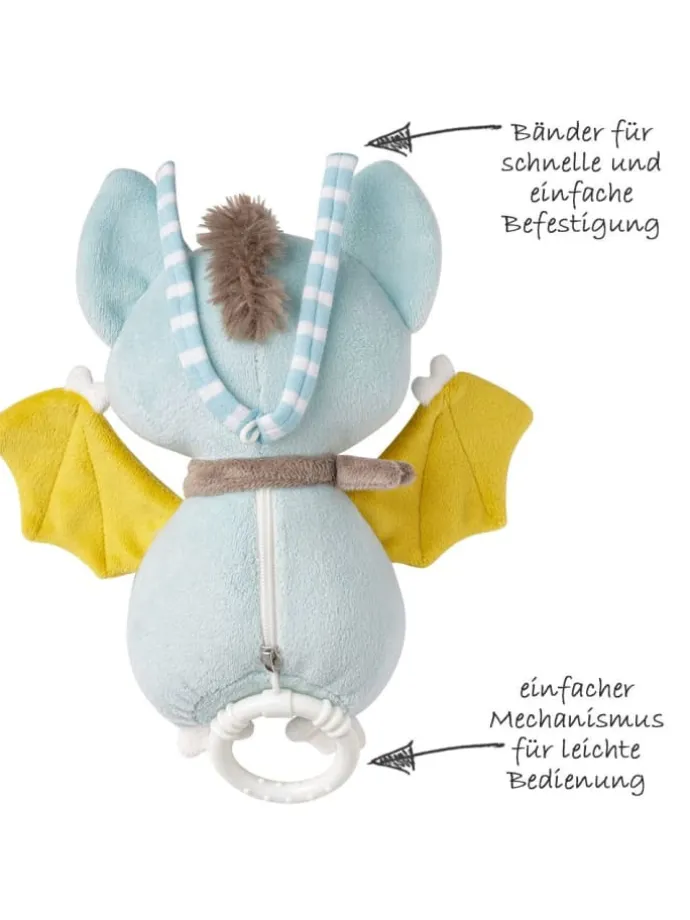 Spieluhr Fledermaus 21 cm - Little Castl in blau