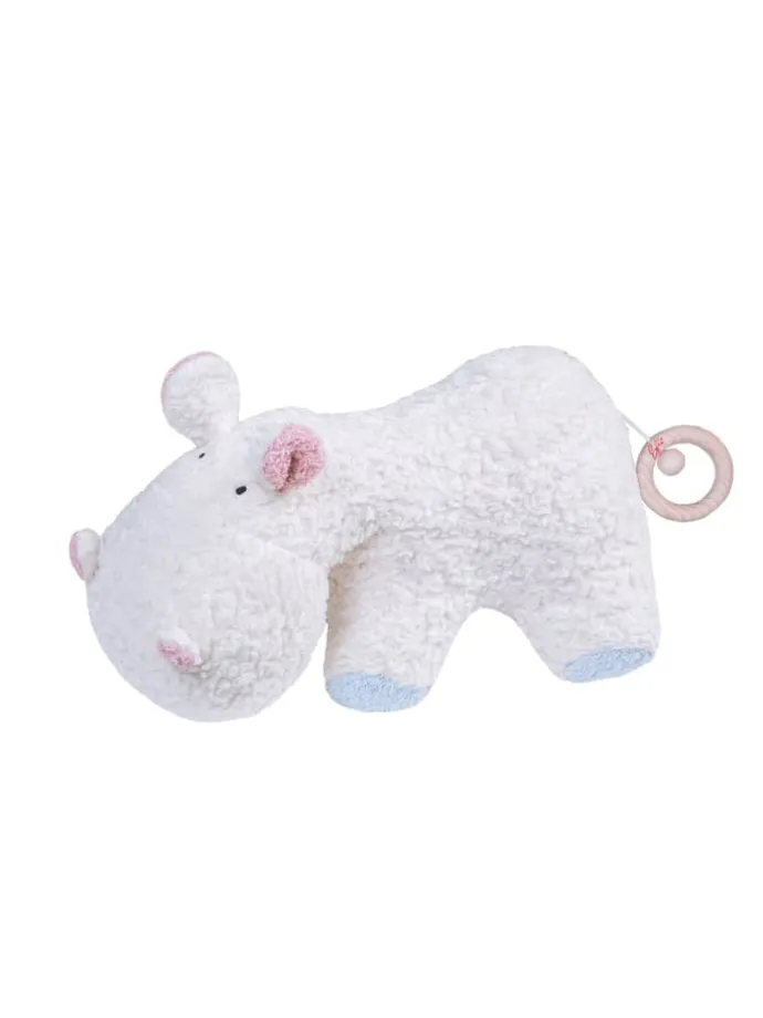 Spieluhr Nilpferd, Made in Germany, Größe: ca. 16x29 cm, Melodie LaLeLu
