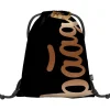 Sportbeutel "Metallic Bronze" in Schwarz