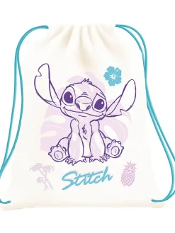 Sportbeutel "Stitch" in Creme/ Bunt - (L)34 x (H)44 x (T)2 cm