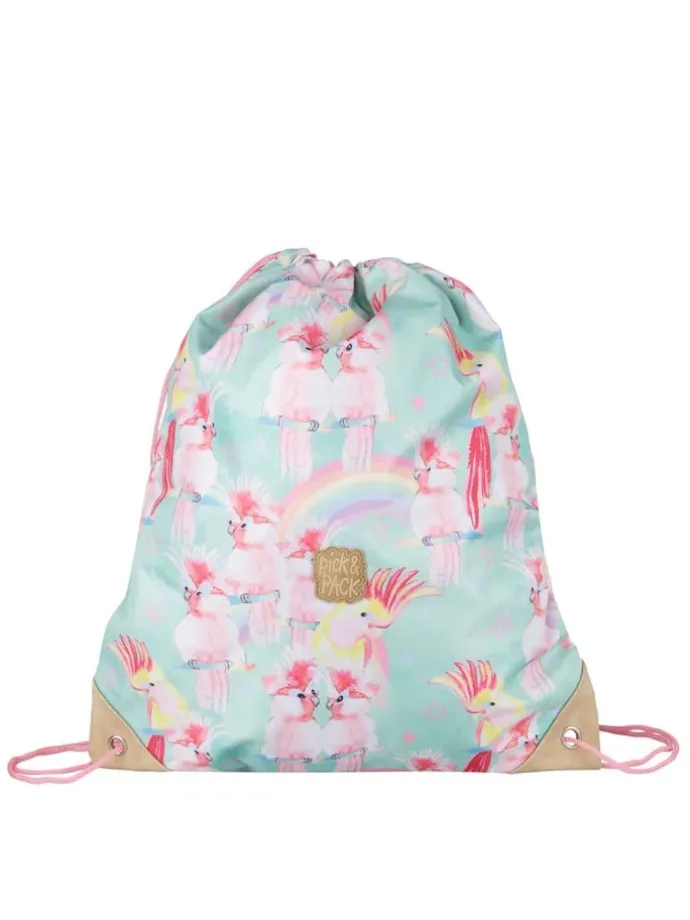 Sportbeutel Unicorn Birds, Purple Rain in lila/rosa