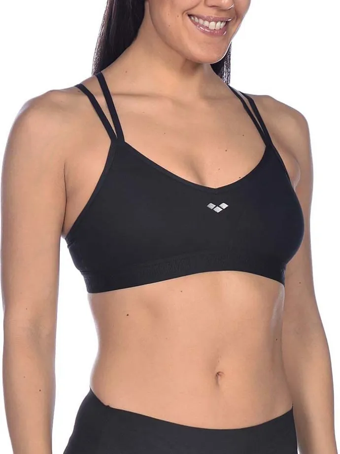 Sport-BH "Daphne" in Schwarz - Low
