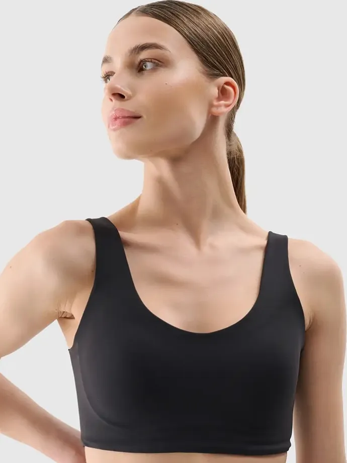 Sport-BH in Schwarz - Low