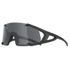 Sportbrille "Hawkeye" in Schwarz
