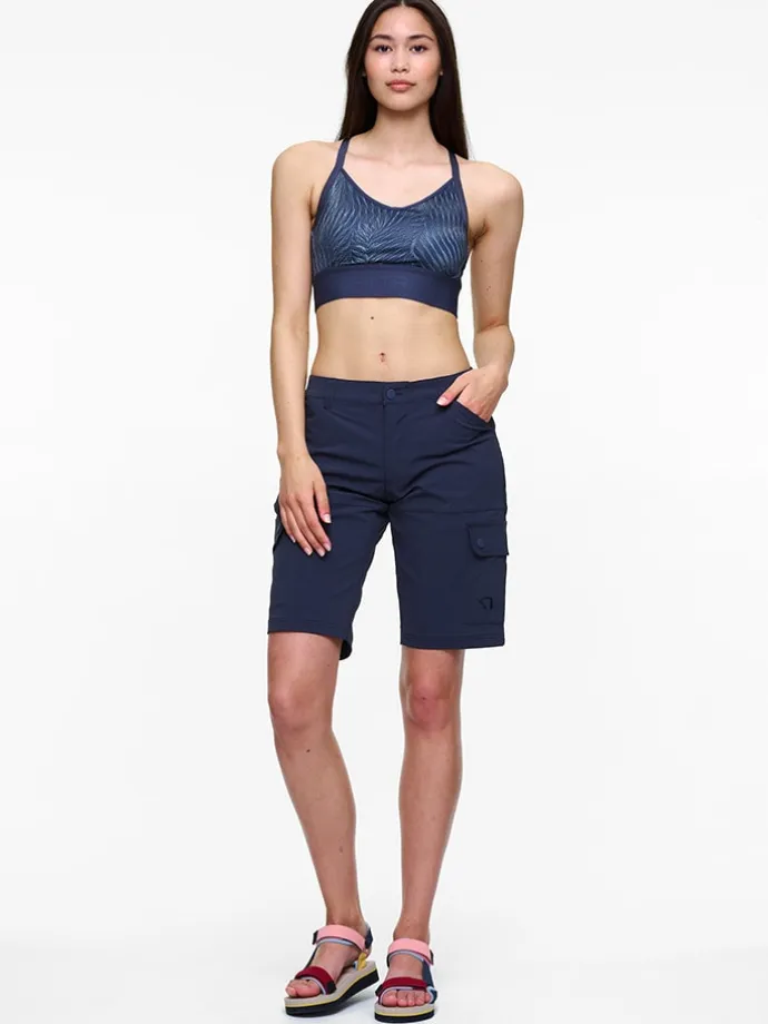 Sport-Bustier in Dunkelblau