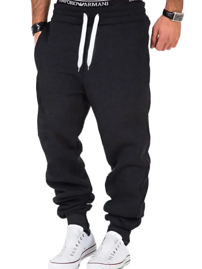 Sporthose STUART in Anthrazit/Weiß
