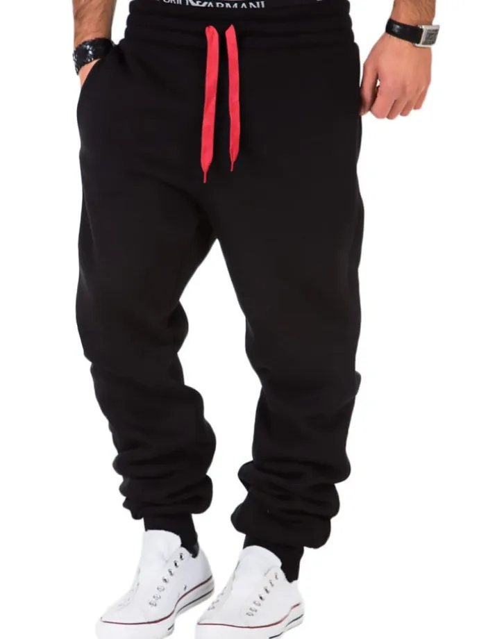 Sporthose STUART in Schwarz/Rot