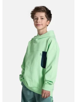 Sport-Sweatshirt in limonengrün