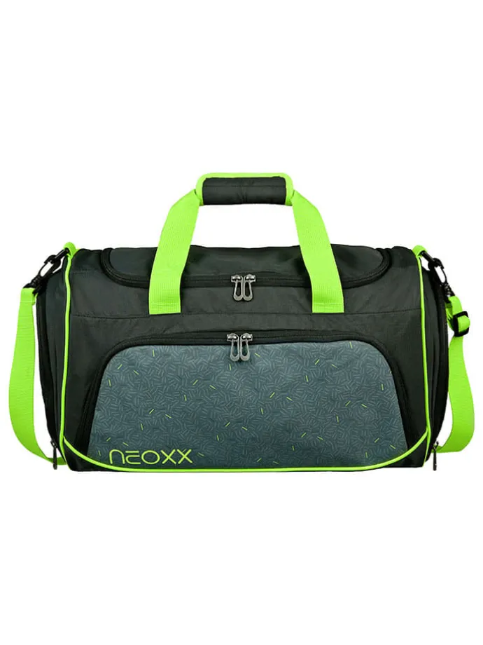 Sporttasche "BOOM!" in Anthrazit/ Schwarz - (L)43,5 x (H)26 x (T)24 cm