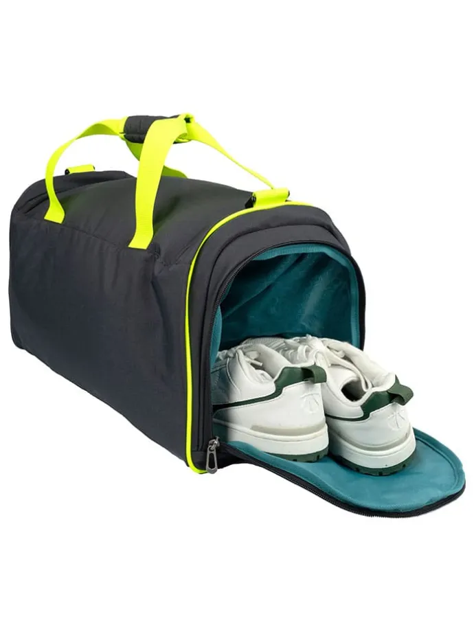 Sporttasche "BOOM!" in Anthrazit/ Schwarz - (L)43,5 x (H)26 x (T)24 cm