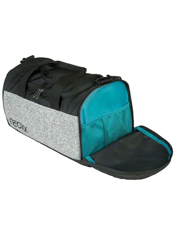 Sporttasche "Champ" in Schwarz/ Grau - (B)41,5 x (H)22,5 x (T)20 cm