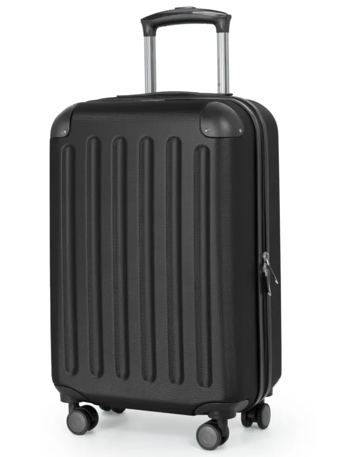 Spree - Handgepäck Koffer Trolley, 55 x 35 x 20 cm, 33 Liter in Schwarz