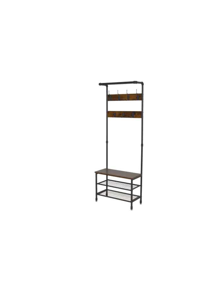 Standgarderobe Mano in braun