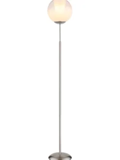 Standleuchte ''Barry'' in Silber - (H)154,5 x Ø 25 cm