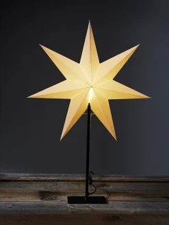 Standleuchte  "Frozen" in Weiß- (B)52 x (H)80 cm