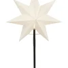 Standleuchte "Frozen" in Weiß - (B)34 x (H)55 cm