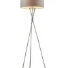 Standleuchte "Gustav" in Grau - (H)160 x Ø 62 cm