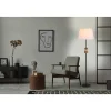 Standleuchte in Schwarz/ Braun/ Grau - (H)155 x Ø 38 cm