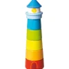 Stapelspielzeug Stapelspiel Leuchtturm in mehrfarbig