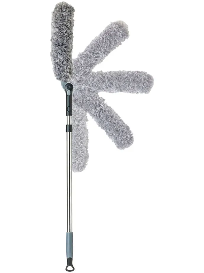 Staubwischer in Silber/ Grau - (H)146 cm