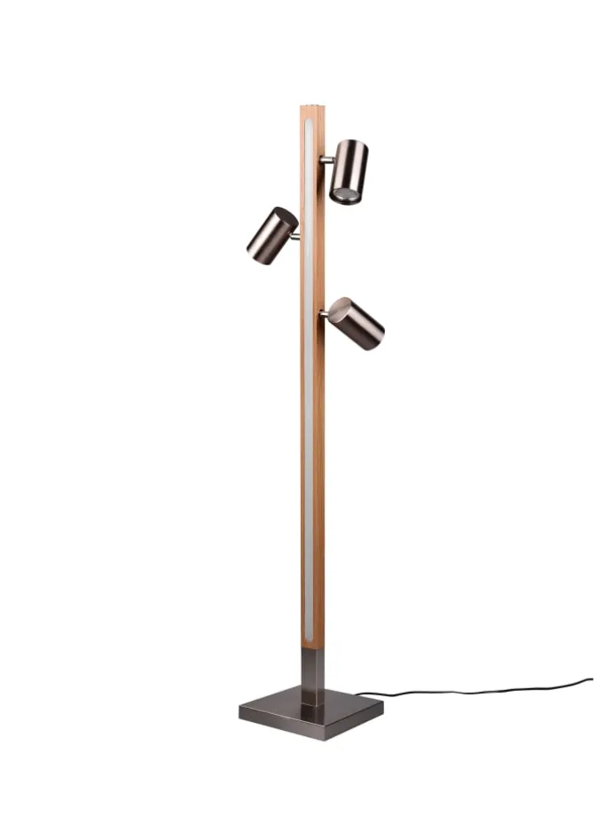 Stehleuchte MARLEY in Nickel matt