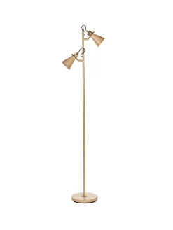 Stehleuchten MOYOLA in Beige/Gold - (W) 25 x (H) 165 x (L) 42 cm