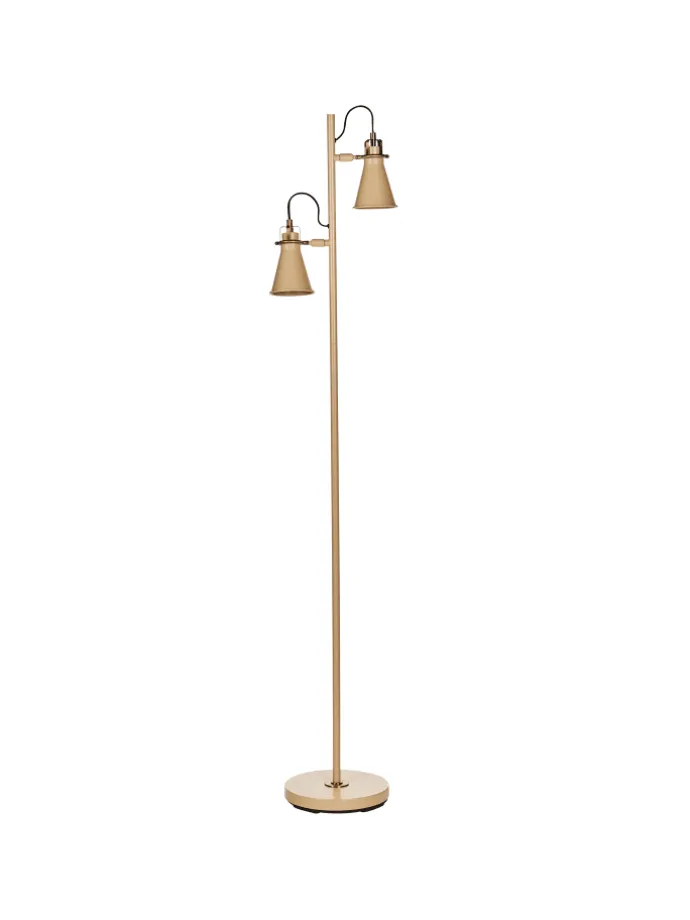 Stehleuchten MOYOLA in Beige/Gold - (W) 25 x (H) 165 x (L) 42 cm