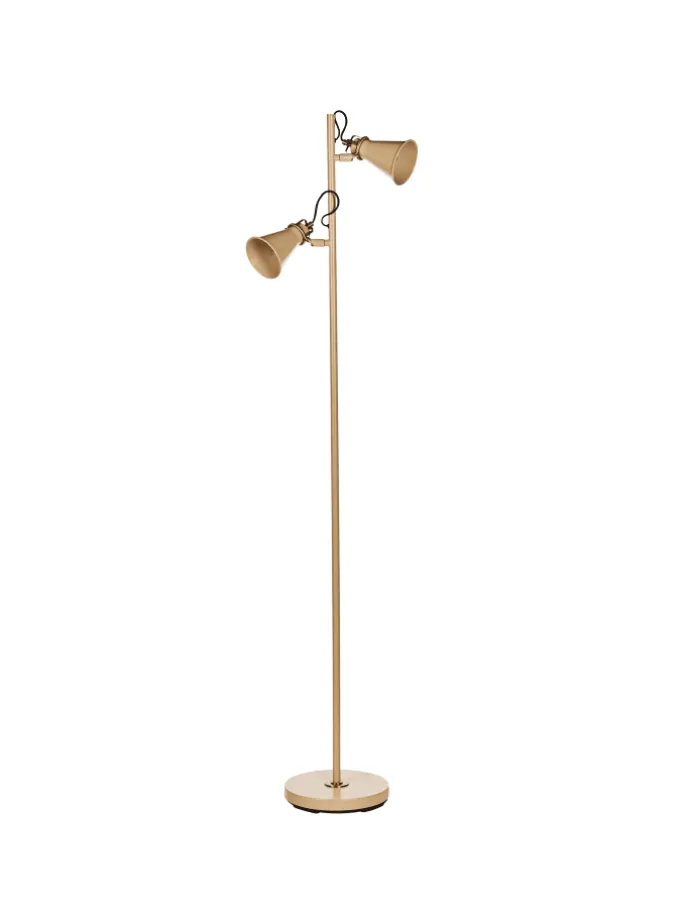 Stehleuchten MOYOLA in Beige/Gold - (W) 25 x (H) 165 x (L) 42 cm