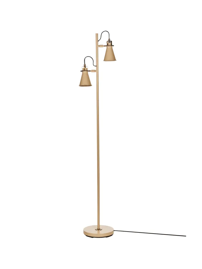 Stehleuchten MOYOLA in Beige/Gold - (W) 25 x (H) 165 x (L) 42 cm