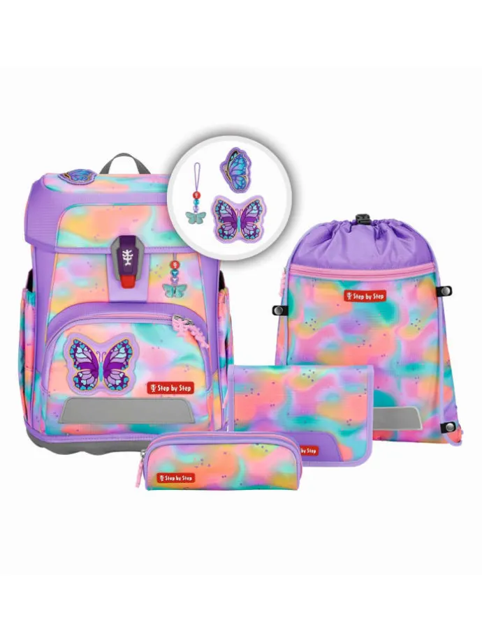 Step by Step CLOUD FLASH Schulranzen-Set "Butterfly Luna", 5-teilig