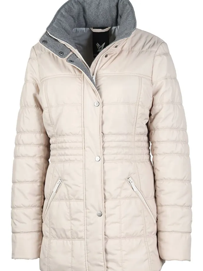 Steppjacke in Creme