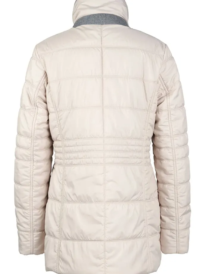 Steppjacke in Creme