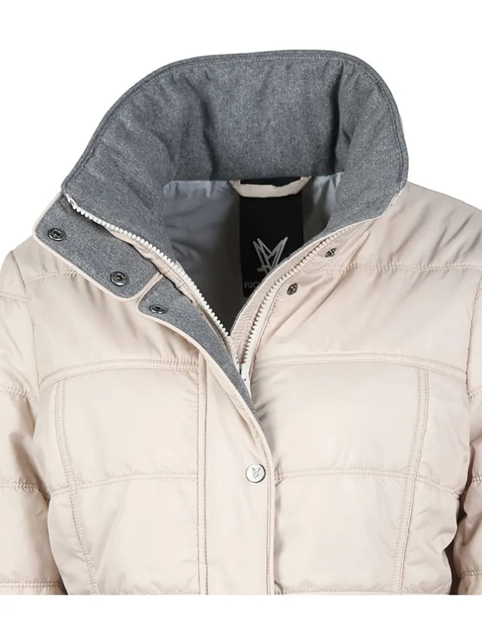 Steppjacke in Creme