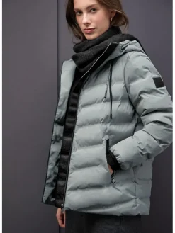 Steppjacke in Grau