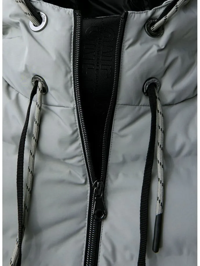 Steppjacke in Grau