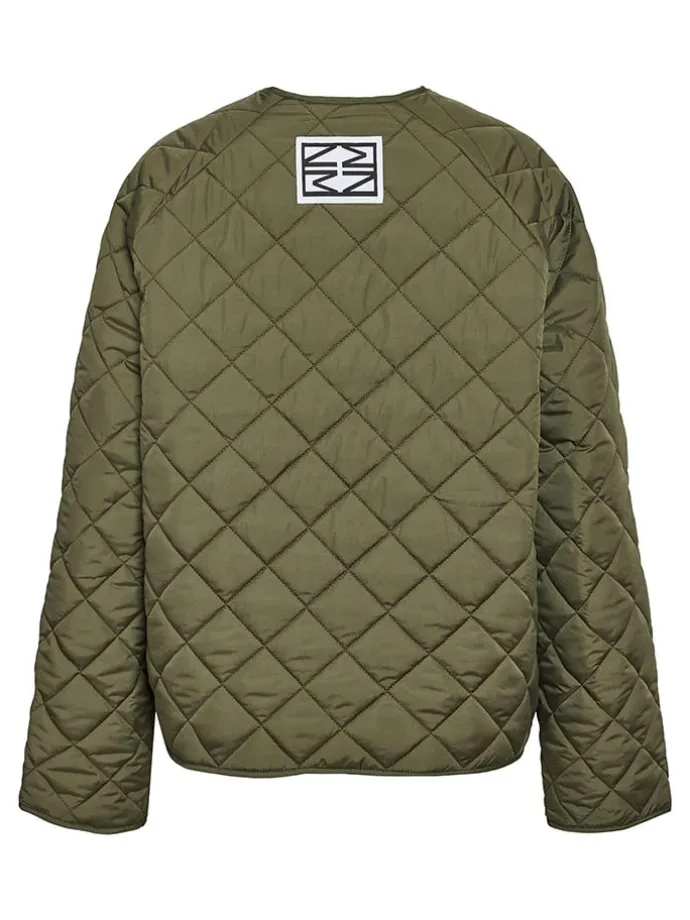 Steppjacke in Khaki