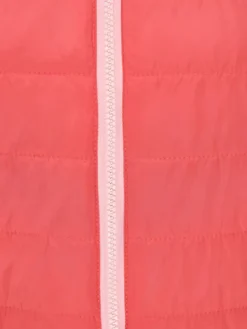Steppjacke in Orange/ Weiß