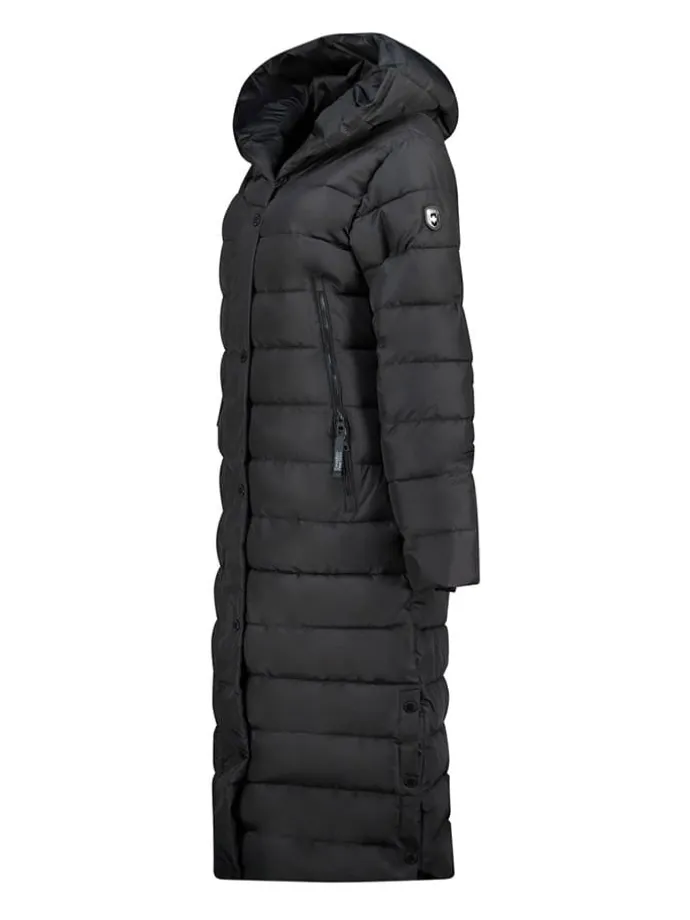 Steppmantel "Constanceak" in Schwarz