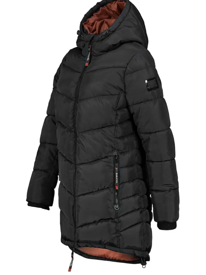 Steppmantel in Schwarz