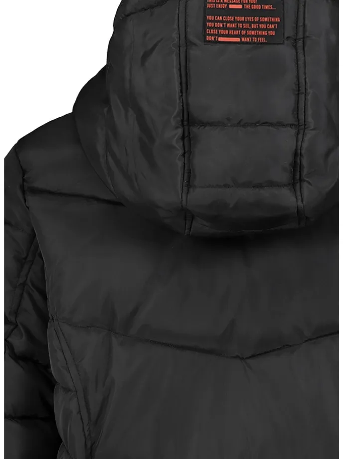 Steppmantel in Schwarz