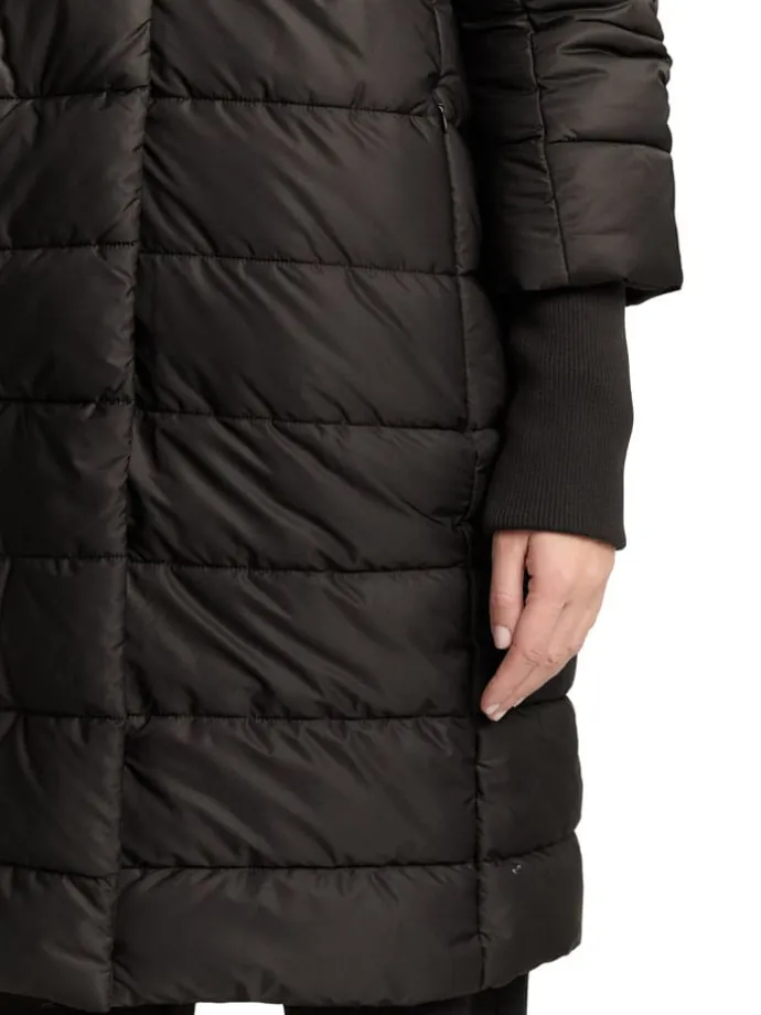Steppmantel in Schwarz