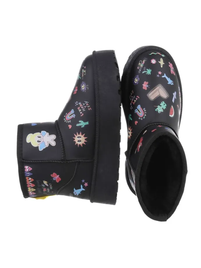 Stiefelette in Schwarz
