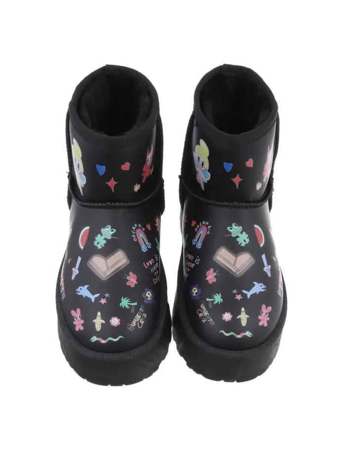 Stiefelette in Schwarz