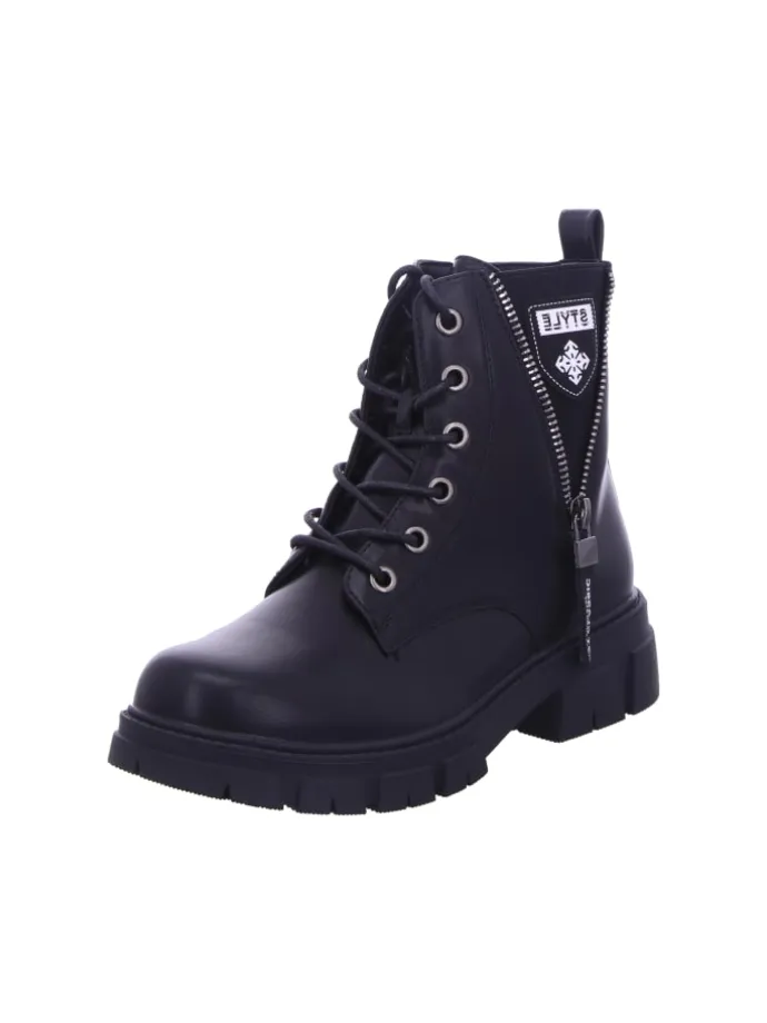Stiefelette in schwarz